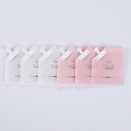 廠家彩色印刷洗護用品包裝袋乳液分裝袋試用裝小樣吸嘴袋面膜精華