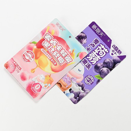 加工彩印食品包裝袋廠家來圖來樣復(fù)合薄膜袋果汁軟糖食品包裝袋